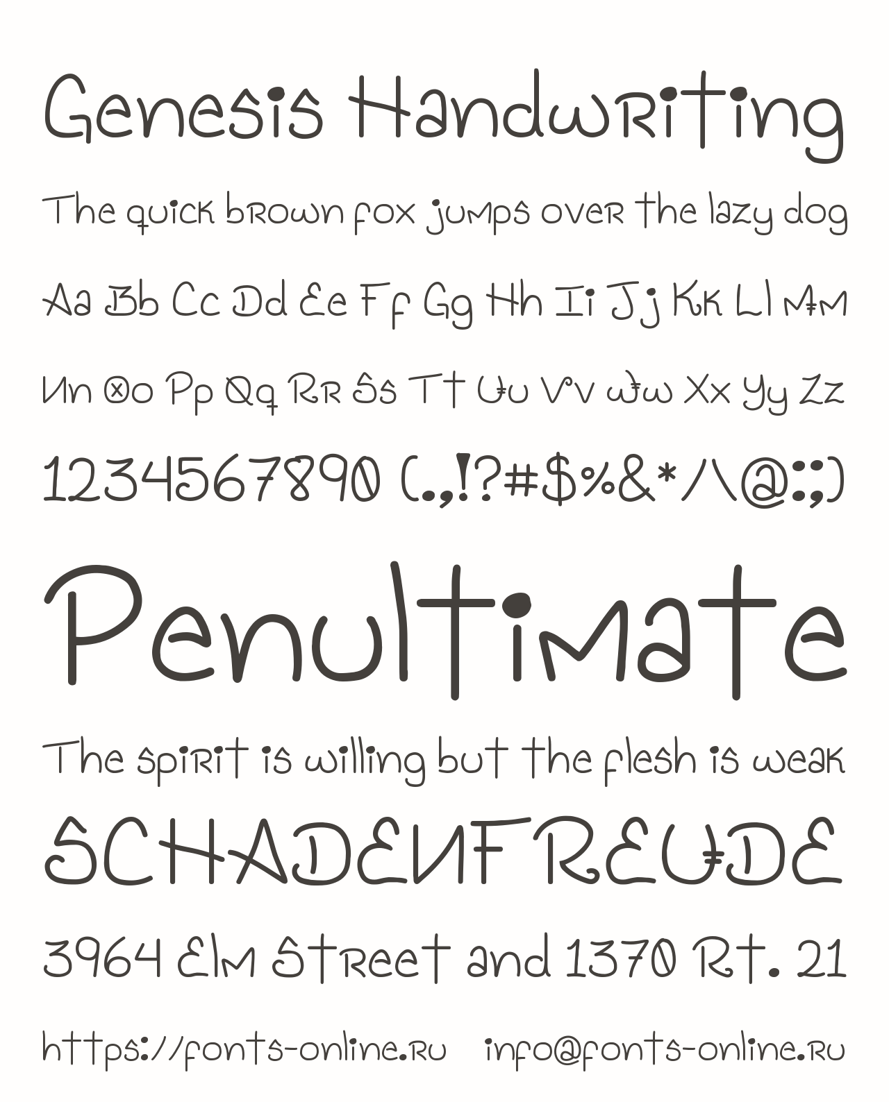 Genesis Handwriting Free Font Download
